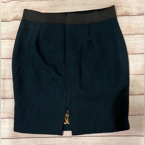 Express teal pencil skirt with elastic waist And Side zipper Size 12 - Picture 3 of 7